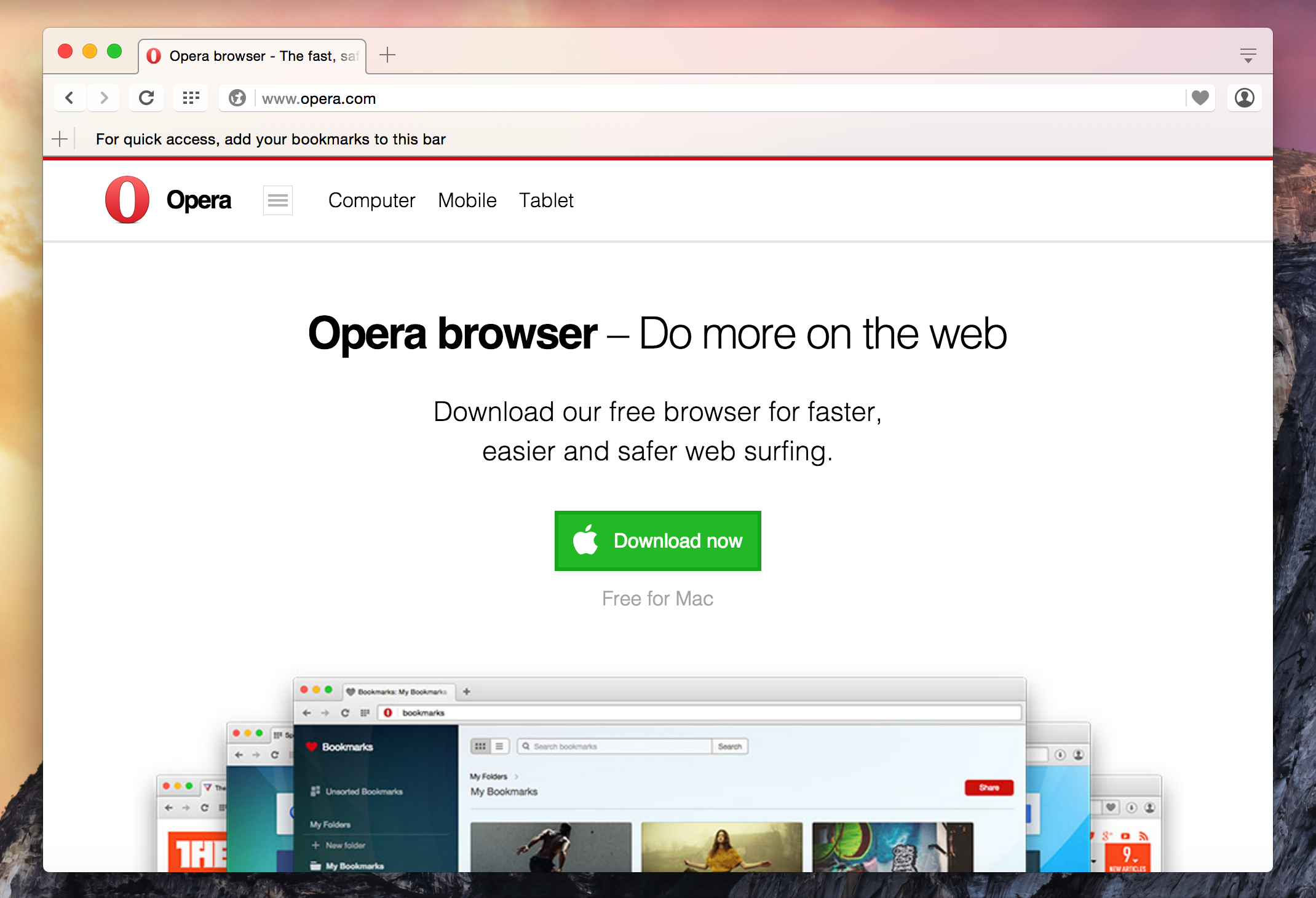 Opera Mac Download 10.10